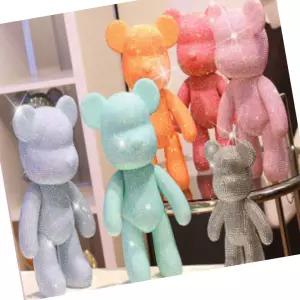 자수인형 퍼플 (특대) L 1set 봉제 솜 공방 만들기 DIY 보석 보석곰 선물 공작 공예 비즈 취미 정성들인