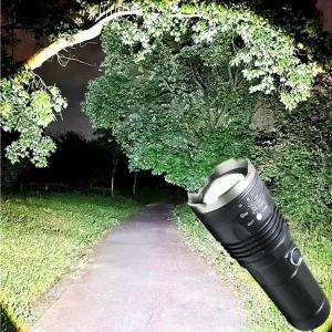 초고휘도 2만 루멘 LED 후레쉬 줌 해루질 랜턴 충전미니손전등 써치라이트 충전식 편리한 휴대용