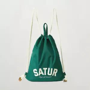 [세터]SATUR 나일론 드로우 스트링 백 그린 SA261UAB13GEN0