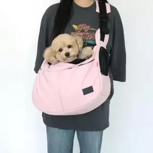 강아지이동백팩 강아지 외출 대중교통 이동가방 애견 슬링백 M