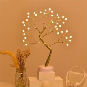 36 LED 볼 테이블 램프 스위치 크리스마스 트리 요정 빛 야간 조명 홈 DIY 파티 웨딩 침실 장식 선물