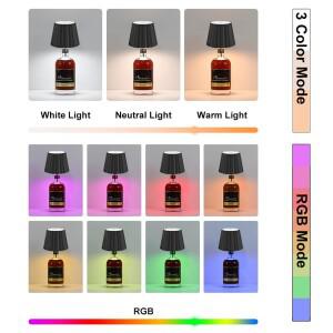 와인 병에 대 한 RGB 무선 테이블 램프 야외 사용에 LED 병 빛 터치 컨트롤 레스토랑 바 축제 파티에 이상