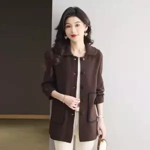 여성 모직 롱 겨울 춘추 엉덩이 중기장 데일룩 예쁜 카디건 가리기 DAOL3