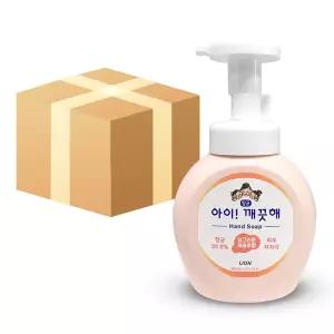 아이깨끗해 복숭아 핸드워시 용기 250ml 18개 손세정제 거품비누 물비누 클리너 포밍