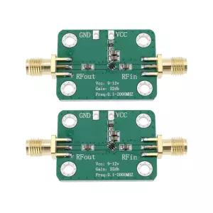 단파 FM 라디오 리모컨 수신기를 위한 디어 2pcs RF 광대역 증폭기 9V-12V 30dB 저잡음 LNA 모듈