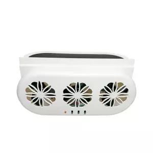 차량용 환풍기 태양열 D.흰색 차량용환풍기 자동차 공기순환 usb 8458