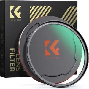 K F 컨셉 55mm 마그네틱 MC UV 렌즈 보호 필터 캡 28개의 다층 코팅 방수 저항성 카메라 초슬림 나노-X 즈