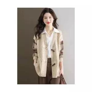 롱 하프 여친 니트 캐주얼 봄가을 가디건 러블리 스웨터 상의 카디건 다올3