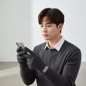 [하프클럽/]남성 방한 장갑 스마트폰 터치 겨울 등산 캠핑 낚시 자전거 기모