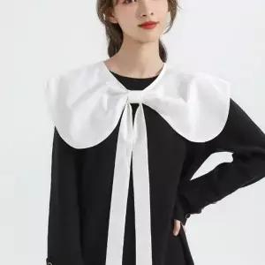 [하프클럽/]롱 스트랩 유니크 레이어드 포인트 세일러 셔츠 카라