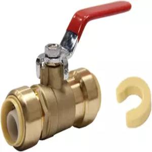 분리 클립이 있는 푸시 핏 밸브 풀 포트 볼 EFIELD 3/4인치 UPC 인증 피스 PFVALVE02