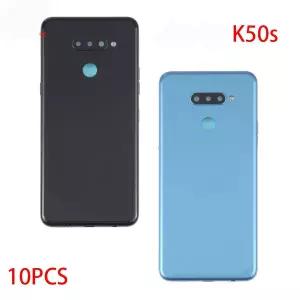 LG K50S 하우징 섀시 코어 후면 케이스 바디 도어 용 10PCS 유리 배터리 커버 패널 교체 키트