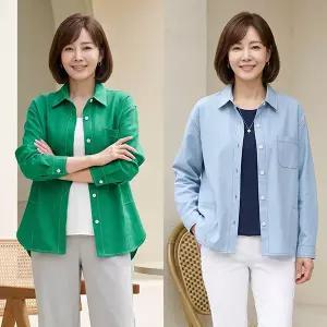 [하프클럽/로즈맘]포젠면마셔츠자켓