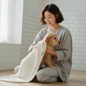 강아지 고양이 목욕 가운 대형 흡수력 좋은 극세사 펫타올 목욕용품