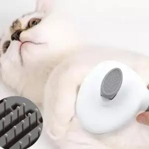 반려동물 원터치 펫브러쉬 슬리커 브러시 털제거 고양이 강아지 털빗 빗살청소