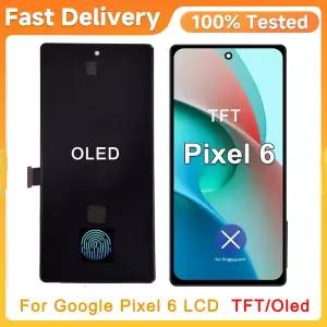 6.4인치 TFT/OLED 구글 픽셀 6 GB7N6 G9S9B16 G9S9B GR1YH LCD 디스플레이 터치 스크린 디지타이저 어셈블