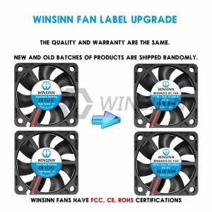 WINSINN 5010 50mm 팬 DC 5V 12V 24V 유압/이중 볼 베어링 브러시리스 냉각 2PIN