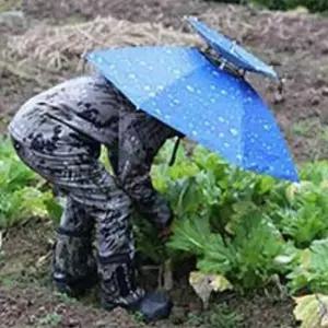 [반려패션] 가리개 경량 없는 그늘막 손잡이 우산 모자 작업 낚시 농부 햇빛