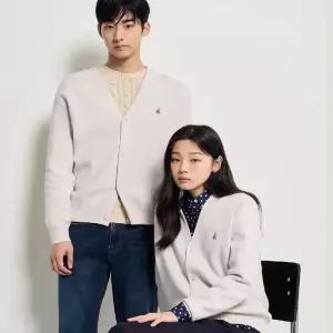 [백화점 정품] 빈폴 25SS [SS26][Essential] 남녀공용 코튼 베럴비 가디건 카디건 - 아이보리 :BC615AE100