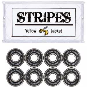 옐로우 재킷 프리미엄 스케이트보드 베어링 프로 롱보드 608 ABEC 9 블랙 맘바(8팩) Stripes - ABEC 9 Black Mamba 1
