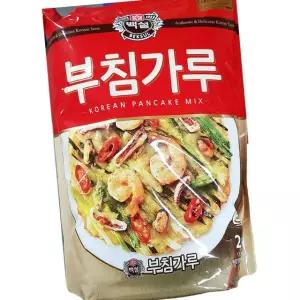 백설 부침가루 2kg 6개 전밀가루 부침반죽 전가루