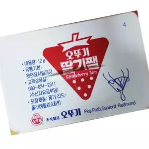 오뚜기 일회용 딸기잼 480입 개별포장 스프레드 빵
