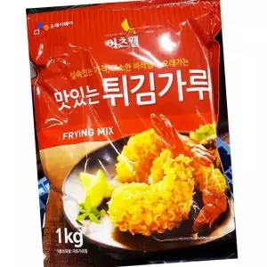 이츠웰 튀김 가루 1kg 10개 치킨 새우 야채 바삭 반죽
