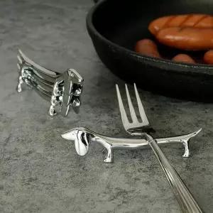 [룽스_65]304 닥스훈트 커트러리 커트러리 수저받침