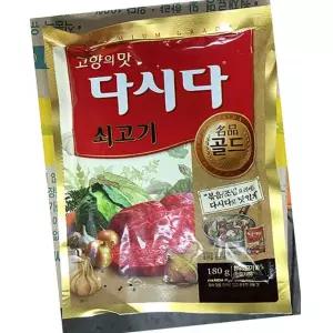 백설 쇠고기 다시다 골드 180g 4개 국물 감칠맛 찌개 조미료