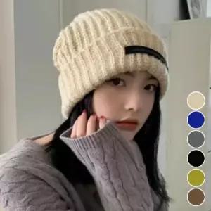 [룽스_65]따뜻한 남여공용 쫀쫀 여성비니 골지 니트 비니