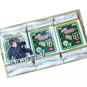 삼부자 3단 도시락 김 24개 업소용 조미 구이 간식