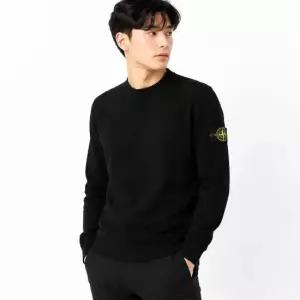 20SS 스톤 와펜 라운드 니트 맨투맨 블랙) 7215532B9 V0029