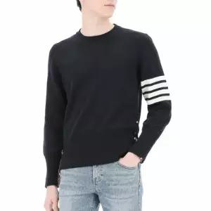톰브라운 사선완장 MKA189A 00014 415 루프탭 밀리노스티치 남성 울 니트 스웨터