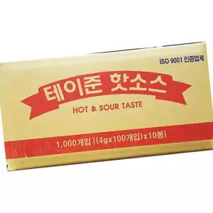 태원 일회용 테이준 핫소스 1000개 소스포 배달용 케첩