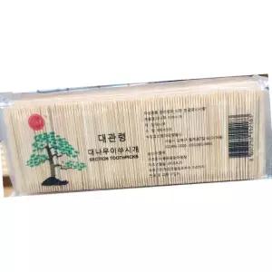 대관령물산 대나무 이쑤시개 도미표 400입 48개 일회용 위생