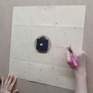 [룽스_65]DIY 무선벽시계 디자인 벽시계 골드