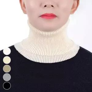 [룽스_65]가을 겨울 페이크 넥워머 니트 페이크목티 목폴라