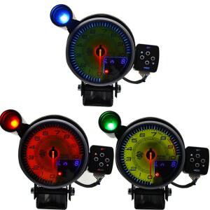 95MM 타코미터 10000 게이지 라이트 모터 스테퍼 12V LED 시프트 디스플레이 컬러