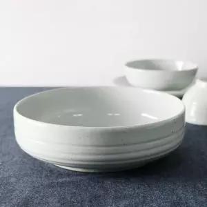 [룽스_65]고백자 국산 도자기 비빔기 큰그릇 22.5cm