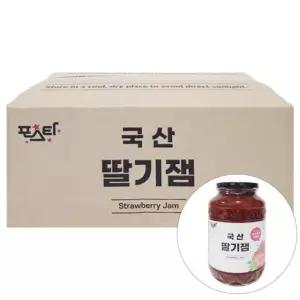 박스/포스타국산딸기쨈 1KGX12/초록원