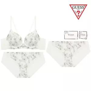게스 GUESS 선물포장 드로잉 플라워나염 브라1팬티2 속옷세트 GDWBR223GDWBP223 475572