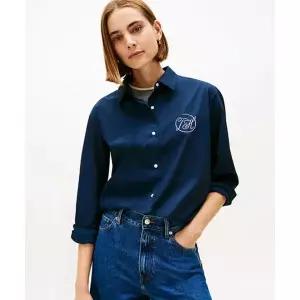 타미힐피거 Tommy Hilfiger 포플린 이지 로고 셔츠 (T22G0WSH031WT1C1G)
