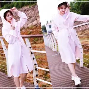 트렌치코트 여성 패션 캐주얼 비옷 예쁜 코트형 우비 UWCA38C5