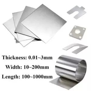 304 스테인리스 강판 플레이트 사각형 판재 두께별 정밀 가공 사각판 1pcs 100x100x0 5mm