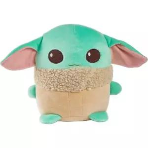 Mattel 스타워즈 만달로리안 쿠토피아 플러시 피규어, 25.4cm(10인치) 그로구 부드러운 둥근 베개 인형, 캐