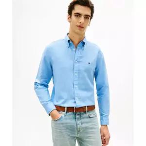 타미힐피거 Tommy Hilfiger [Regula fit]린넨 블렌드 솔리드 셔츠 (T12G1WSH170MT1C14)