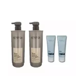 에스테티카 릴렉스 볼륨 샴푸 1500ml +1500ml+베로유엘피피트리트먼트 100mlx2/ 미용실 인기 샴푸 대용량
