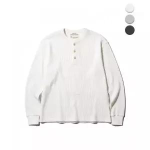 디스커스 애슬레틱 3COLORS USAFA 와플 헨리 넥 롱 슬리브 티셔츠 추천