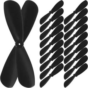 DIYEAH 검은색 ABS 소재 미니 2날 프로펠러 10쌍 비행기 장난감용 경량 간편하게 설치 가능 수리용품으로