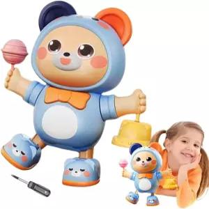 루지미브 댄싱 토이 귀여운 뮤지컬 움직이는 애완 곰 말하는 학습 장난감 - 들 남자 여자 잠 부활절 생일